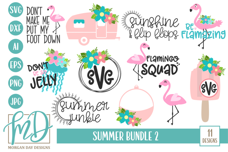 Download Summer SVG Bundle 2 By Morgan Day Designs | TheHungryJPEG.com