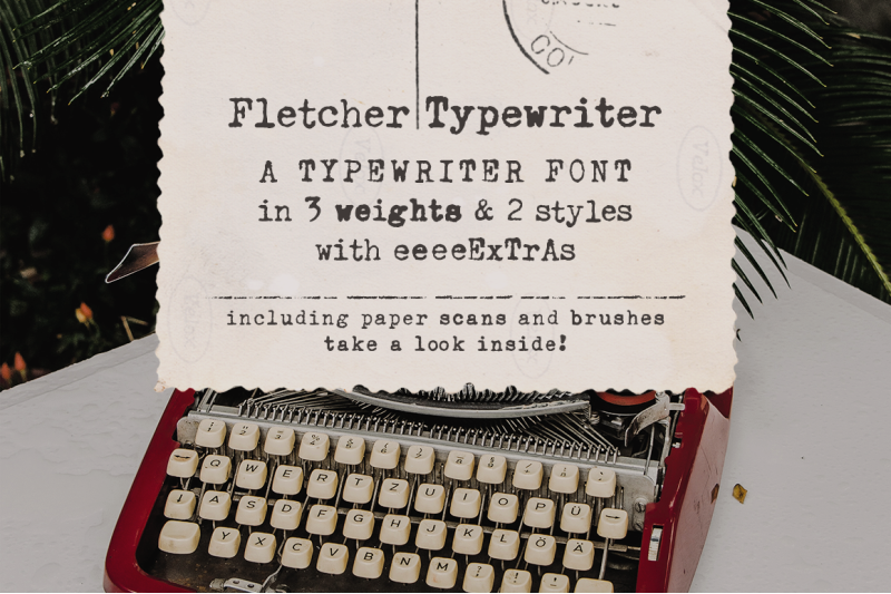 fletcher-typewriter-font-amp-extras