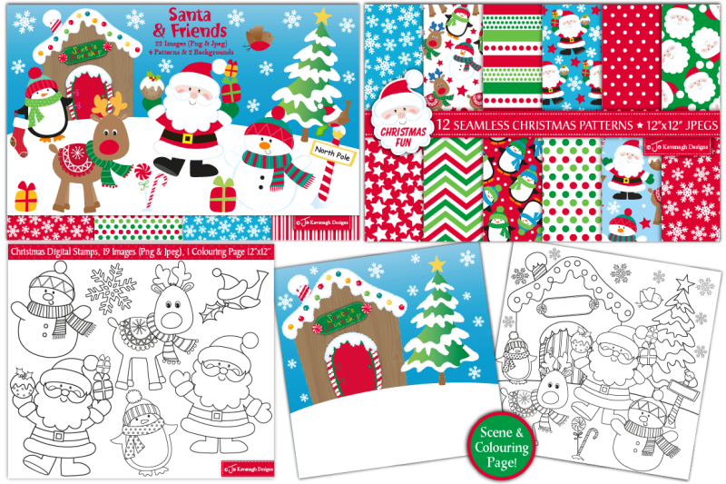 christmas-bundle-christmas-clipart-chrsitmas-digital-papers