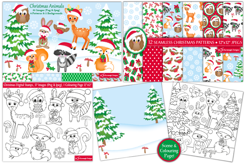 christmas-bundle-christmas-clipart-chrsitmas-digital-papers