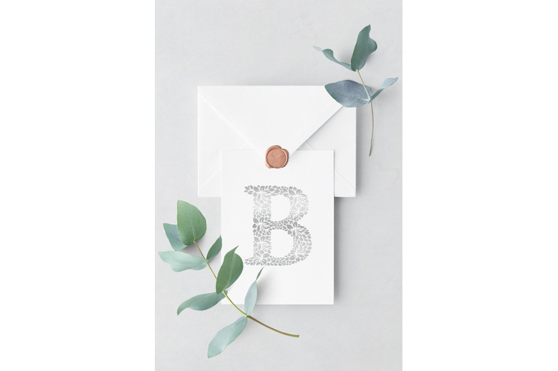 letter-b-floral-logo-template