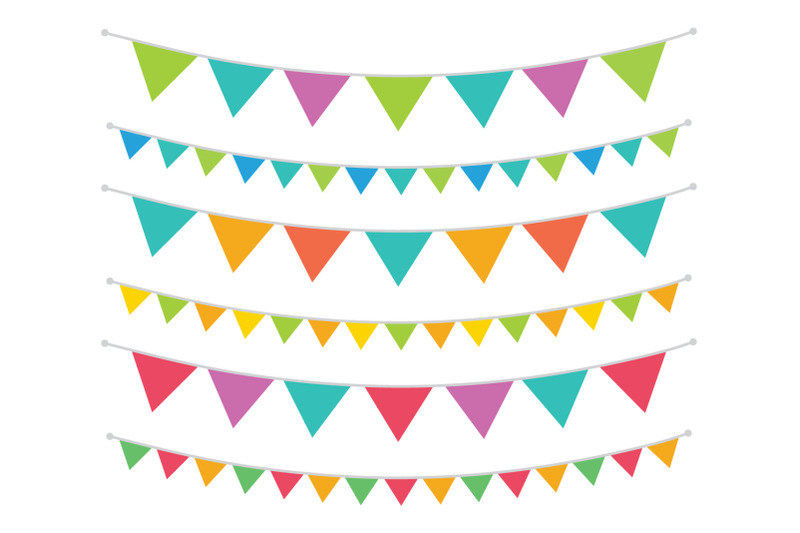 carnival-triangle-banner-set