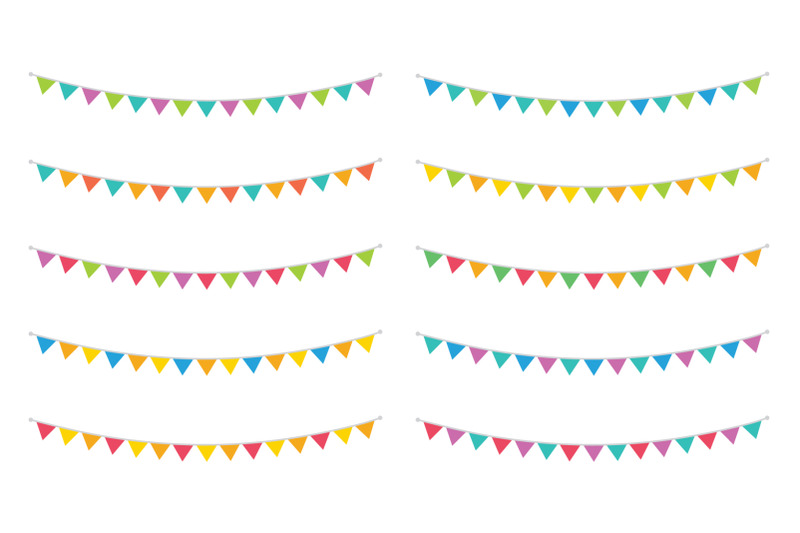 carnival-triangle-banner-set