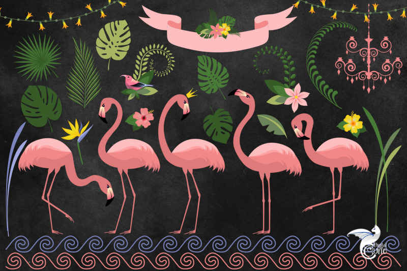 flamingo-paradise-clipart