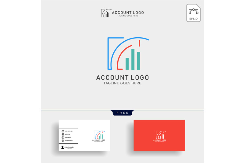 accounting-finance-creative-logo-template-vector-isolated