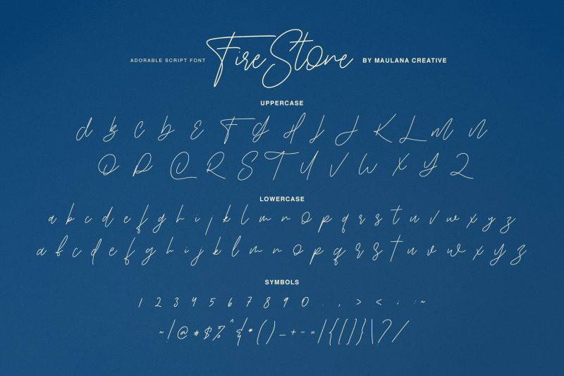 fire-stone-signature-font