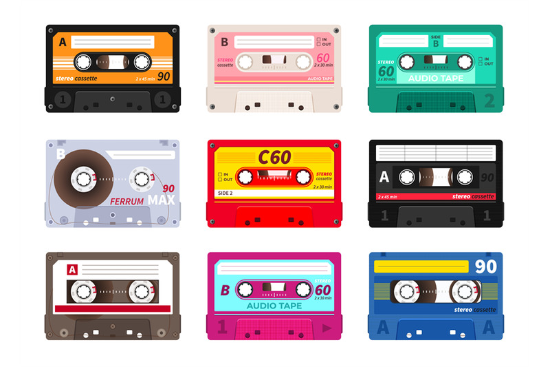 retro-cassettes-vintage-1980s-music-tape-dj-rave-party-mix-realisti
