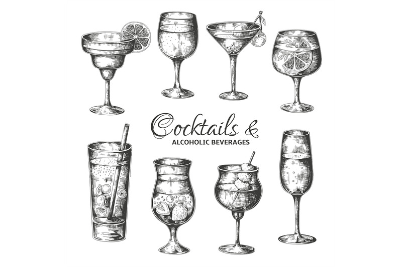 hand-drawn-cocktails-vintage-glasses-with-liquors-and-alcoholic-drink