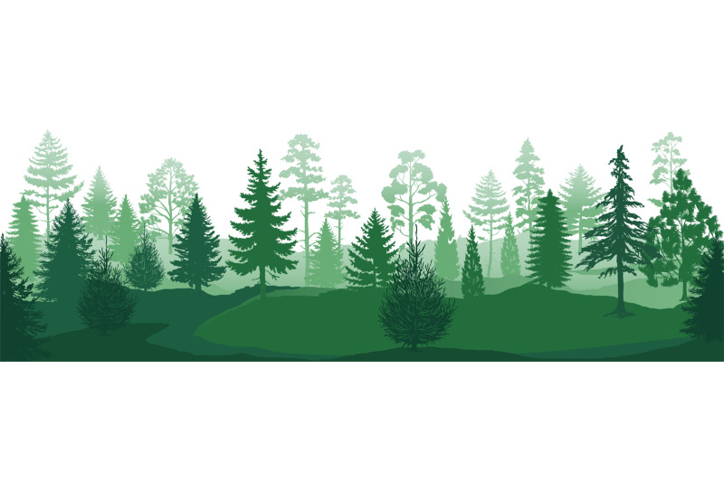 forest-silhouettes-wild-nature-wood-backgrounds-green-pine-trees-fir