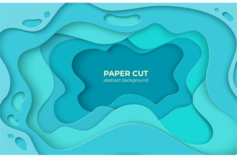paper-cut-background-3d-minimal-water-wave-shapes-abstract-origami-o