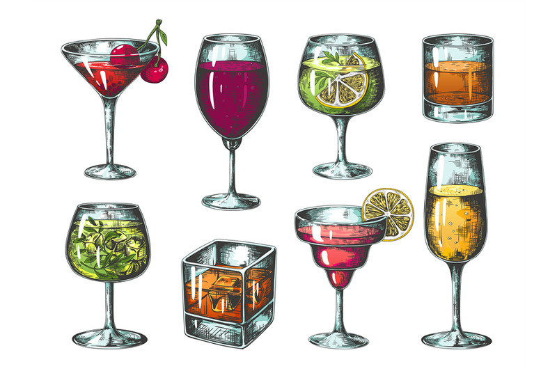 hand-drawn-cocktails-colored-glasses-with-alcoholic-beverages-and-lem