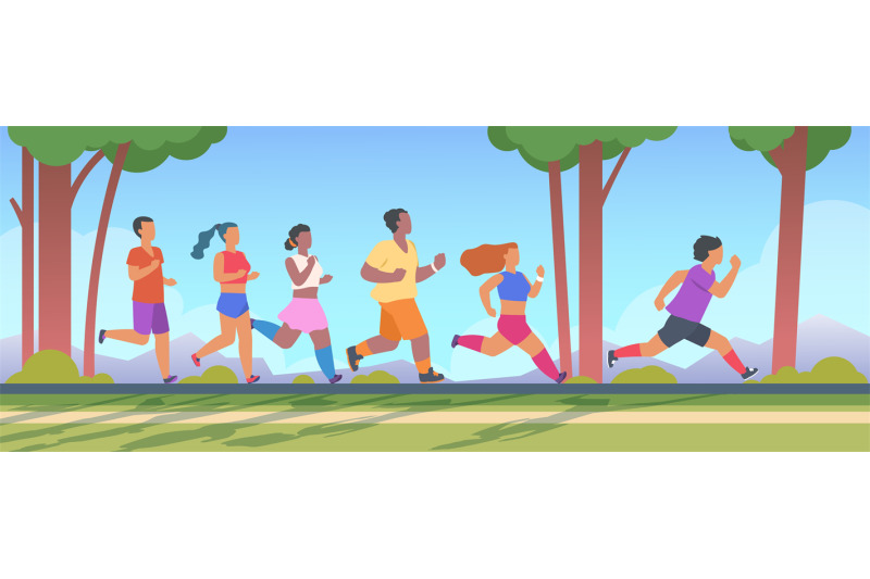people-5k-run-men-and-women-group-running-5k-distance-summer-outdoor
