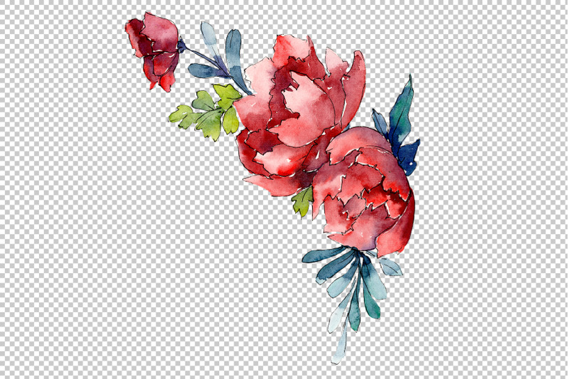 bouquet-sunny-mood-watercolor-png