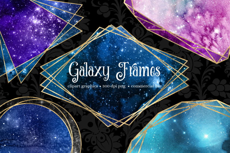 galaxy-polygonal-frames