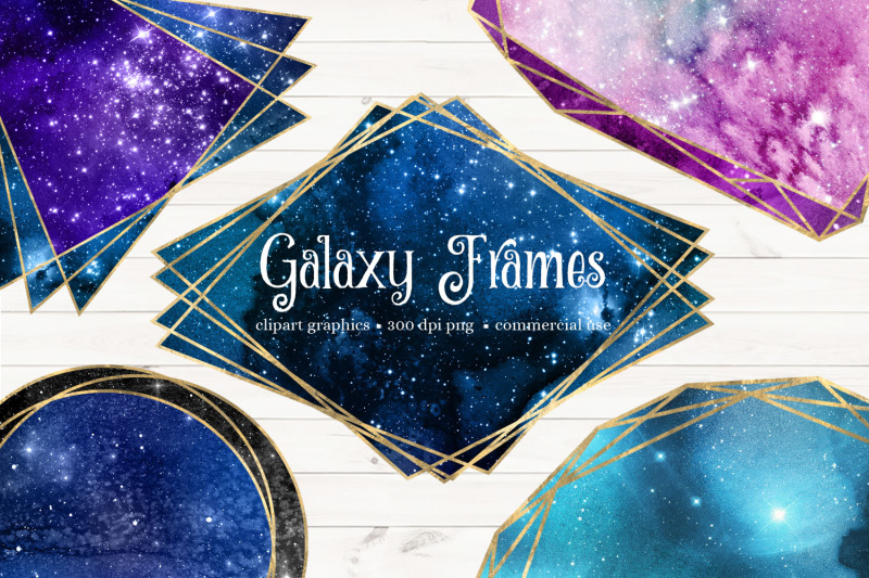 galaxy-polygonal-frames