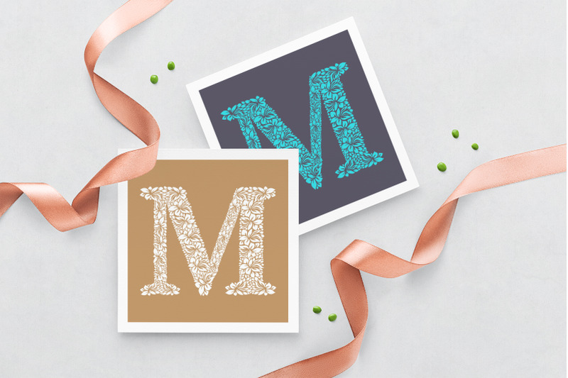 letter-m-floral-logo-template