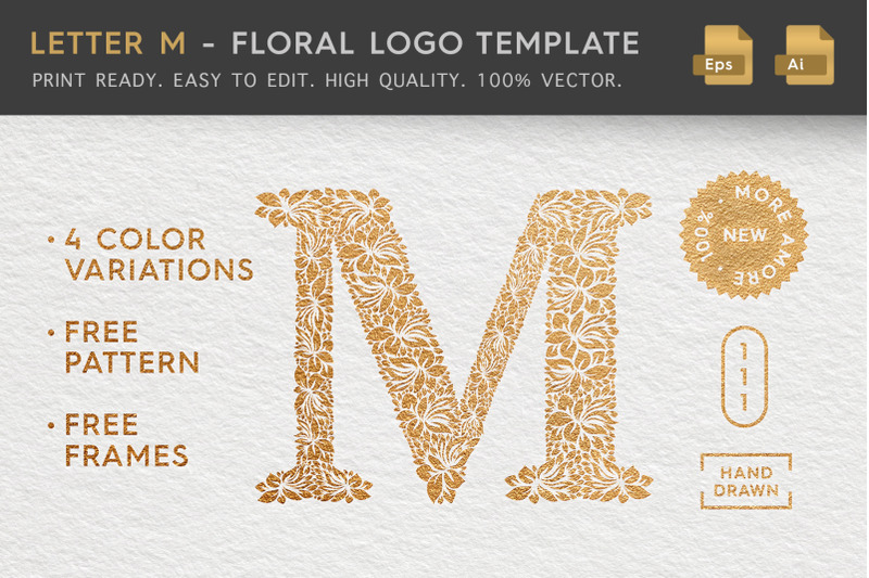 letter-m-floral-logo-template