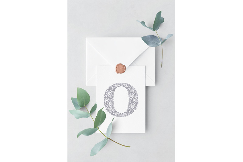 letter-o-floral-logo-template