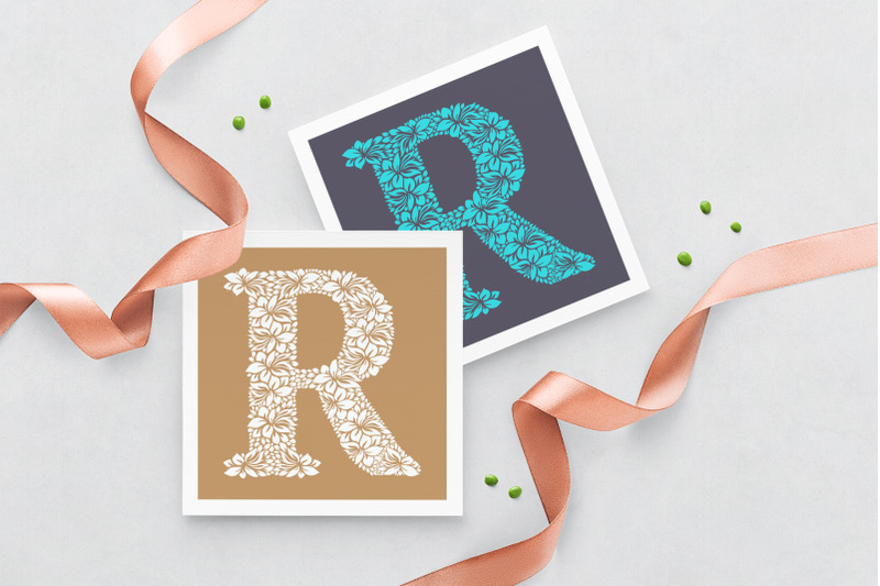 letter-r-floral-logo-template