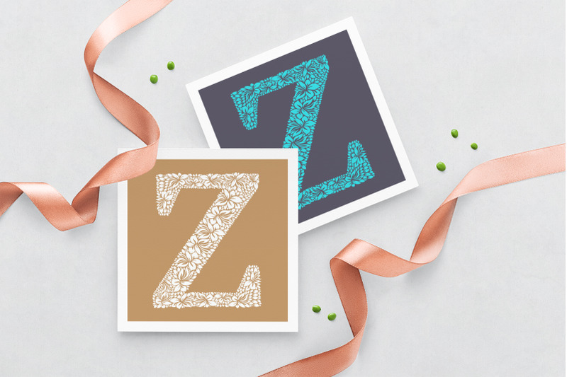 letter-z-floral-logo-template