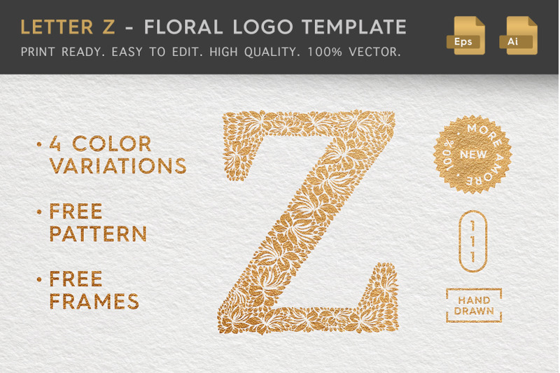 letter-z-floral-logo-template