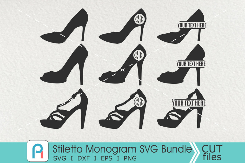 stiletto-monogram-svg-stiletto-svg-stiletto-clipart