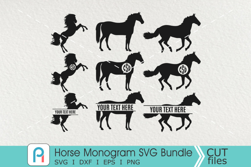 horse-monogram-svg-horse-svg-horse-clipart