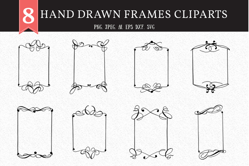 8-hand-drawn-frames-cliparts