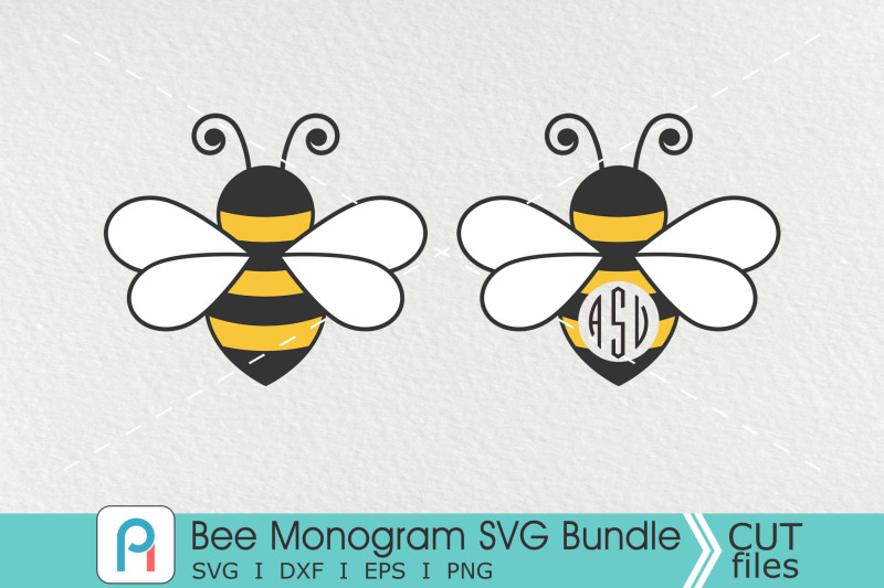 bee-monogram-svg-bee-svg-bee-clip-art-bee-graphics