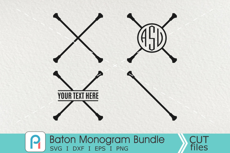 baton-monogram-svg-baton-svg-baton-clip-art-baton-vector