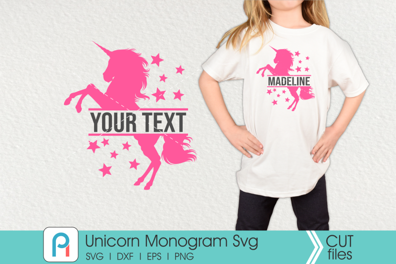 Download Unicorn Monogram Svg, Unicorn Svg, Unicorn Clip Art By ...