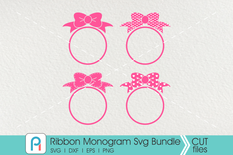 Download Ribbon Monogram Svg, Ribbon Svg, Ribbon Clip Art By Pinoyart | TheHungryJPEG.com