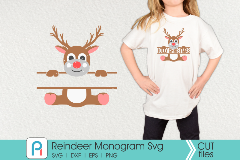 reindeer-monogram-svg-reindeer-svg-deer-monogram-svg