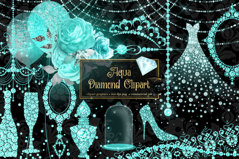 aqua-diamond-clipart