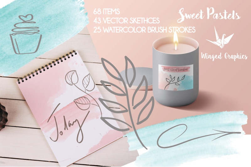 sweet-pastels-set-of-watercolor-pastel-brushstrokes-and-vector-sketc