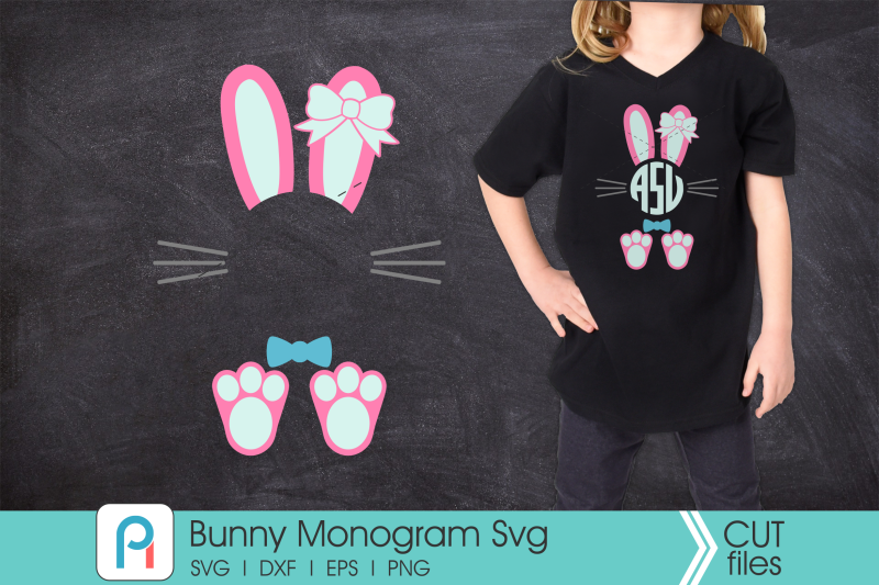 bunny-monogram-svg-bunny-svg-easter-bunny-svg-bunny-dxf