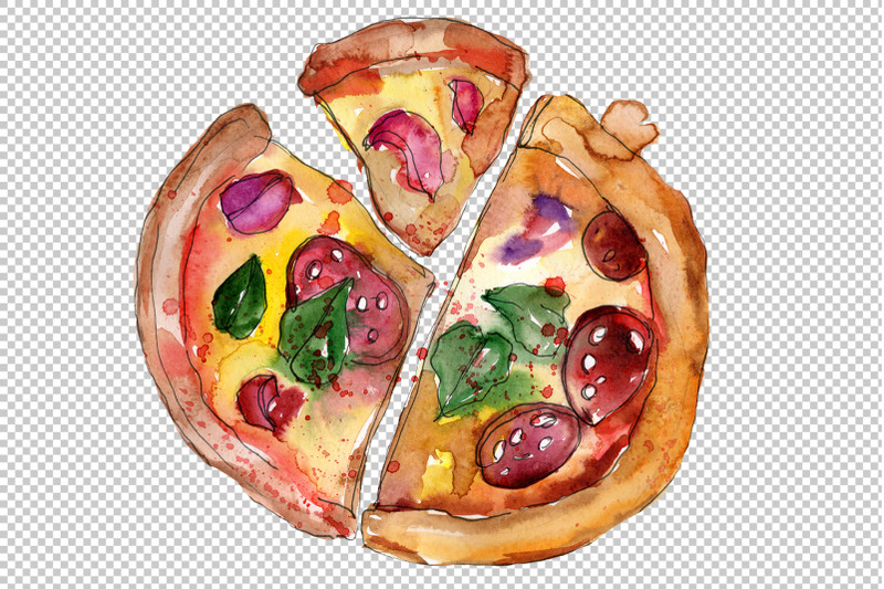 appetizing-pizza-watercolor-png
