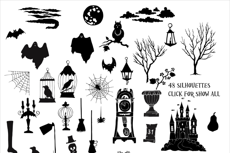 halloween-sketches-and-silhouettes