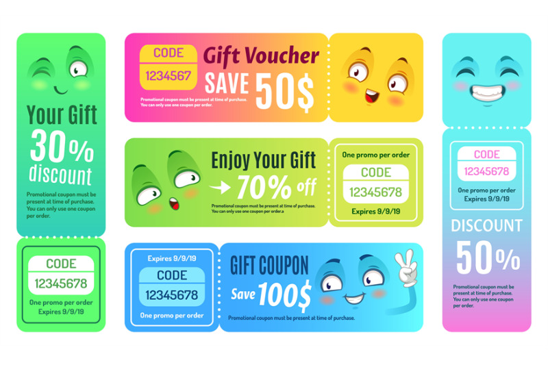 smiling-promo-voucher-happy-gift-coupon-funny-deal-vouchers-and-gift