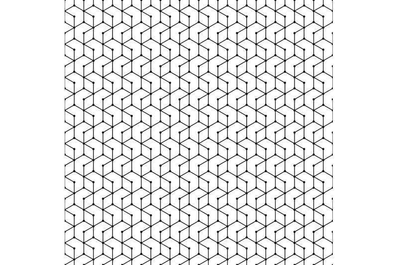 hexagon-seamless-pattern-monochrome-geometric-polygon-grid-dotted-end