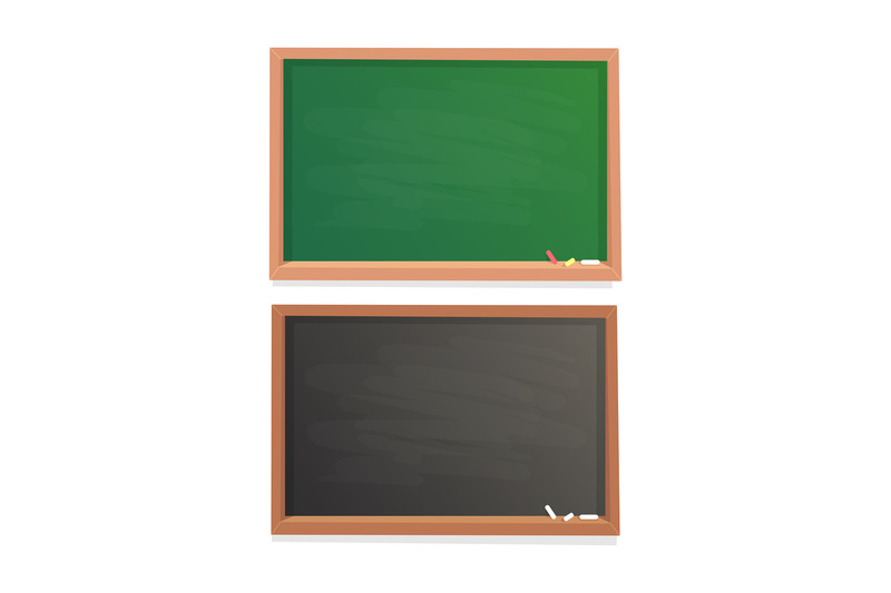 empty-school-chalkboard-black-and-green-chalk-blackboard-in-wooden-fr