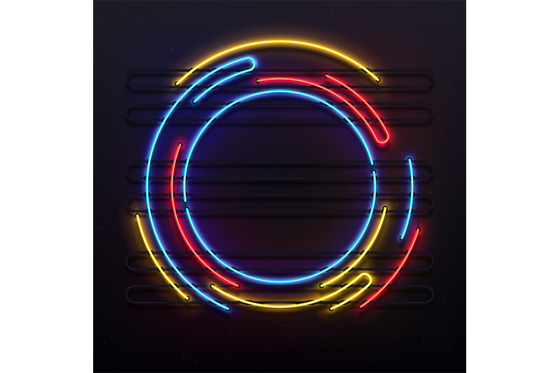 circle-neon-lights-frame-colorful-round-tube-lamp-light-on-frame-ele