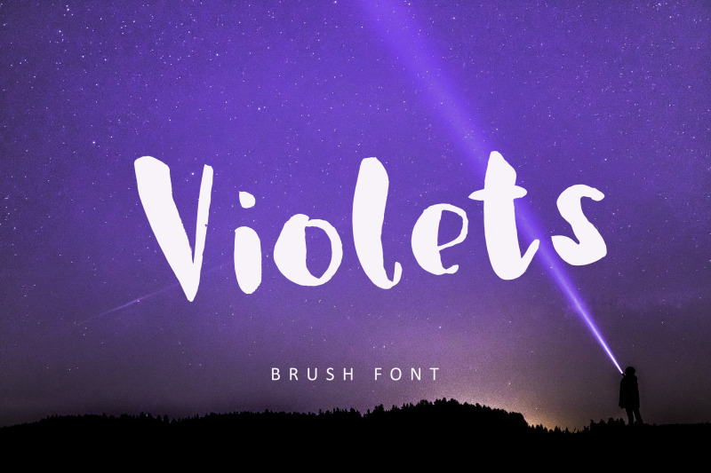 violets-brush-font
