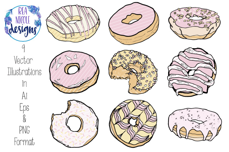 sweet-pink-doughnuts