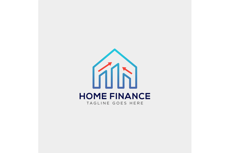finance-statistic-home-logo-vector