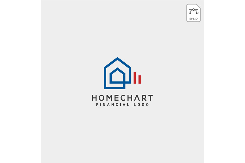 home-chart-statistic-logo-vector
