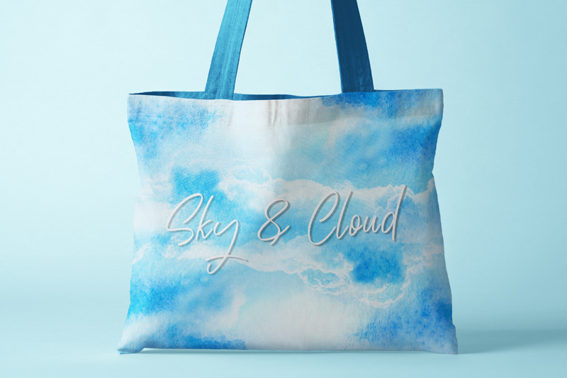 sky-and-cloud-water-color-background