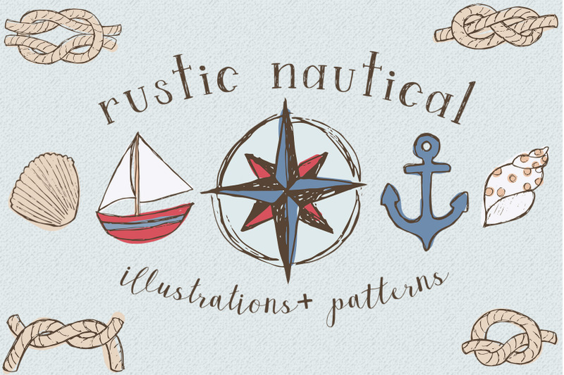rustic-nautical-illustration-and-patterns