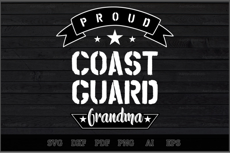 Download Proud Coast Guard Grandma SVG Design By Creative Art | TheHungryJPEG.com