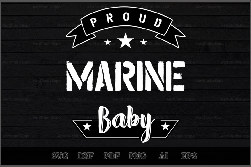 proud-marine-baby-svg-design